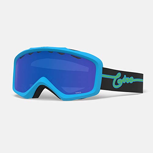 Giro Grade Youth Snow Goggles - Blue Neon Lights Strap with Grey Cobalt Lens (2021)