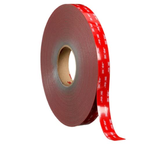 3M RP+080GF, VHB Tape, Acrylic Foam Adhesive, Grey, 2 in x 54 ft, 1 Count