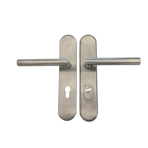 Paire de Poignées Blindées de Sécurité "KLOSE Besser" . 2 Béquilles ANGLE VIF - Inox 304.