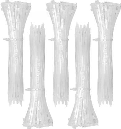 GLAMAXY 500 Pcs Cable Zip Ties used in all kinds of wires Nylon Cable Wraptor Cable Tie (White, 10-Inch)