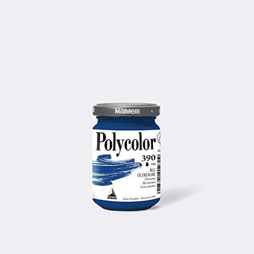 Maimeri Polycolor 140 Ml, Feine Vinylfarbe, Farbton Ultramarin