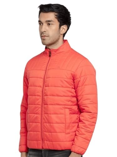 Image of Status Quo Men's Quilted High Neck Winter Jacket | Durable Polyester Coat