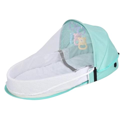 Cuna de viaje para bebés de algodón orgánico con diseño plegable 7