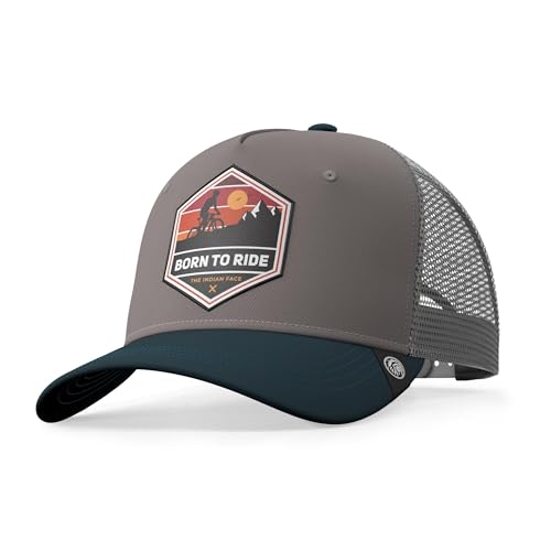 The Indian Face Casquette Born to Ride Grey/Blue