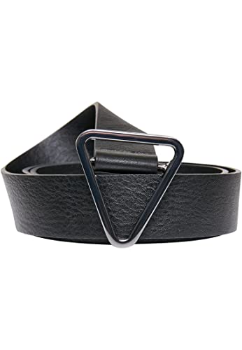 Urban Classics Unisex Gürtel Synthetic Leather Triangle Buckle Belt black L/XL