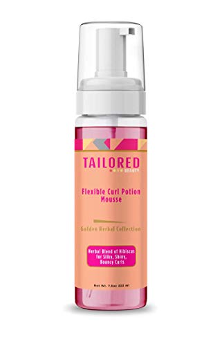 Tailored Beauty Curl Enhancing Cream - Natural Curling And Defining Creme - Herbal Moisturizing Styler For Curly Hair - Curl Styling Mousse With Aloe Vera And Hibiscus Oil #TOP16
