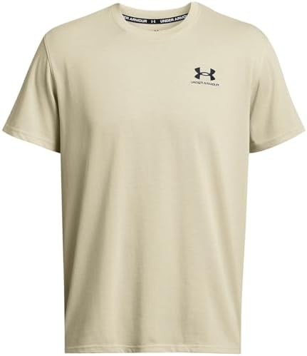 Under Armour Erkek UA M LOGO EMB HEAVYWEIGHT SS Tişört, Silt - Black, M - Görsel 1
