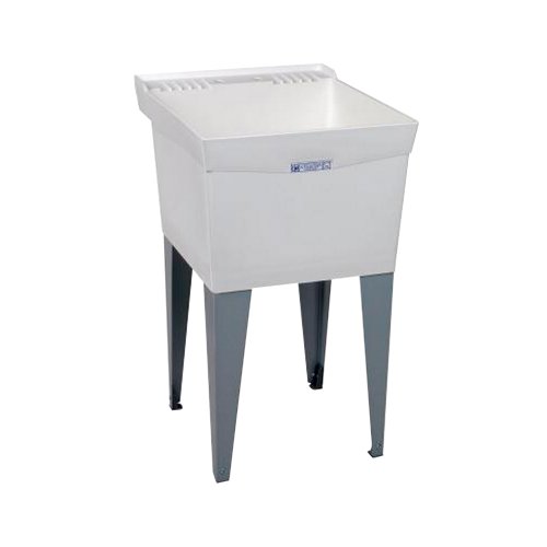 Mustee 19F Utilatub uchwyt podłogowy do wanny, 61 cm x 50 cm, biały