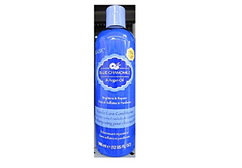 Hask Blue Chamomile and Argan Oil Blonde Care Conditioner, 12 fl oz (Pack of 2)