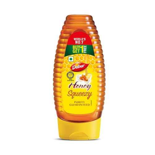 Dabur Honey - 800g (400g x 2) | Pure | World's No.1 Honey Brand with No Sugar Adulteration | For Fitness & Health | Natural Immunity Booster | Rich in