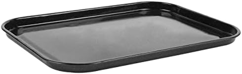 Russell Hobbs CW11441 Baking Tray, Vitreous Enamel Coated Steel Large Oven Tin, Easy Clean, For Roasting/Baking, Cookies, Chips, Durable Flat Baking Pan, Romano Collection, Black, 40 cm