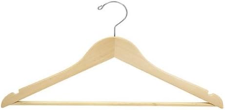 Only Hangers Flat Wooden Suit Hanger (Petite Size) - Pack of 25