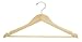 Only Hangers Natural & Chrome Flat Suit Hanger (Petite Size) [ Bundle of 100 ]