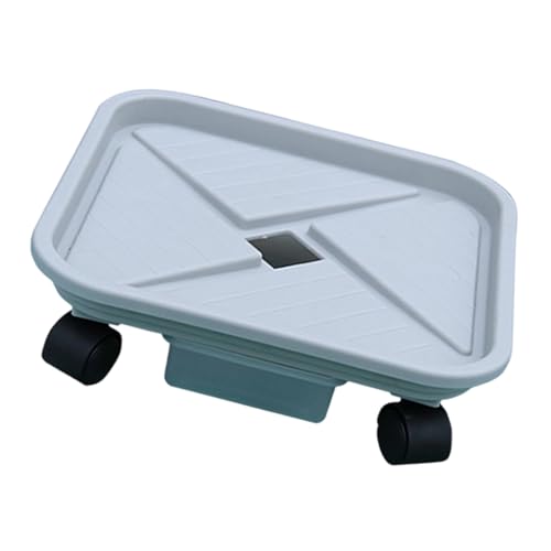 Support de plante robuste carré métal roulette extérieur intérieur - 2