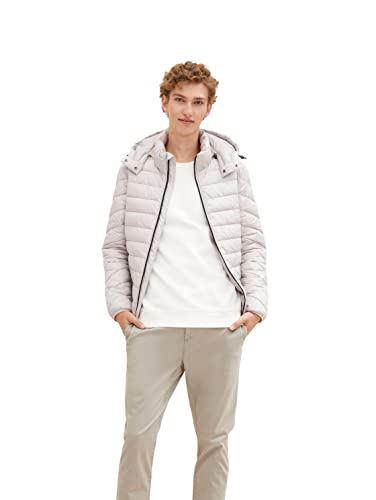 TOM TAILOR Denim Herren Lightweight Steppjacke 1031780, 11754 - Light Dove Grey, S