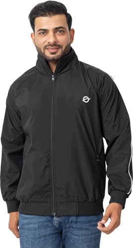 Image of OSCILLATE Casual Winter Wear Jackets For Men || Men's Solid Wind Cheater Jacket With Zipper || Ribbed Waist And Ribbed Wrist Cuffs For Perfect Fit || Casual And Sports Jacket