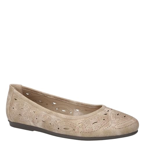 Ballerines plates Easy Street Jackie pour femme en beige naturel 6 X-Wide
