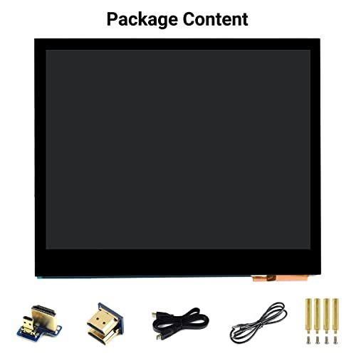 Image of waveshare 3.5inch HDMI LCD, Compatible with Raspberry Pi 5 /4B /3B /Zero /Zero W /Zero 2W /Pico /Pico W /Pico WH, Capacitive Touch IPS LCD Display, 640x480, Audio Jack