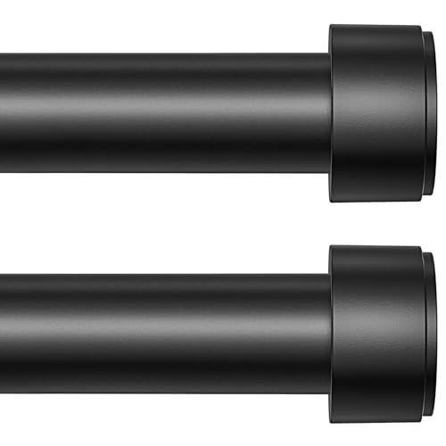 2 Pack Curtain Rods for Windows 32-60 Inch, 1 Inch