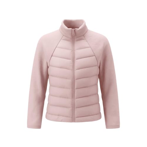 fartey Down Jacket Women Lightweight Quilted Overcoat Zip Up Puffer Coat - image 5