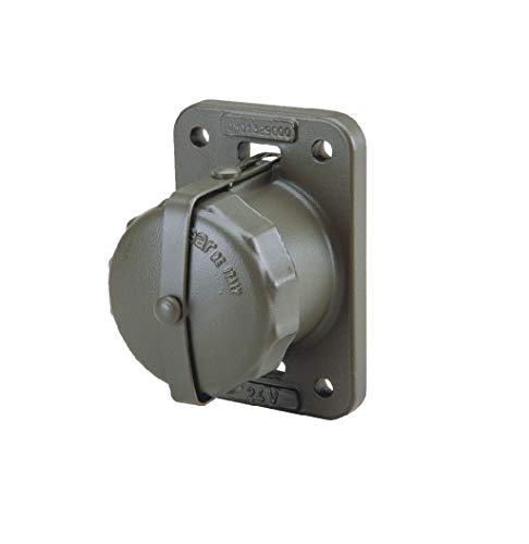 Connecteur Militaire 2 Pôles Femelle avec capuchon de protection hermétique 0M01160000