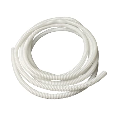 Cache-câble pour tube de rangement de câble | Câbles électriques, TV | 2 m de long, 15 mm de diamètre, blanc Cover