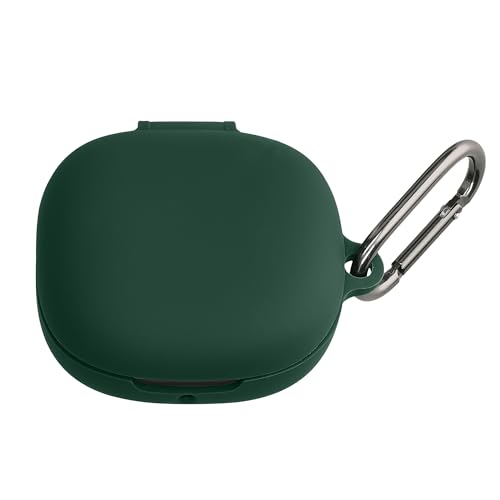 kwmobile Carcasa de Silicona Compatible con Xiaomi OpenWear Stereo Pro - Funda para Cascos inalámbricos - Verde Oscuro