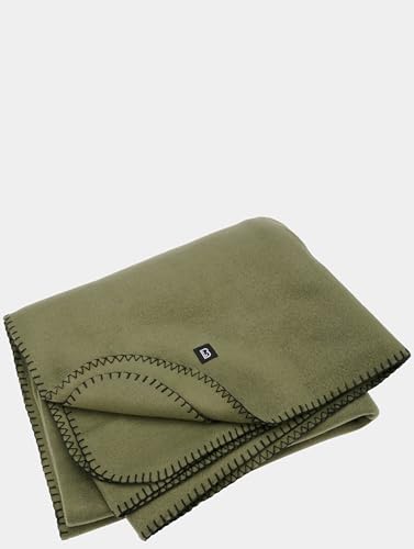Brandit FLEECEDECKE BW Army Outdoor Winter Decke Fleece Bundeswehr CAMPINGDECKE, Farbe:Oliv