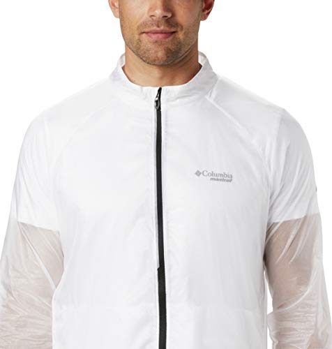Columbia Jaqueta de corrida masculina Fkt Windbreaker Branca, GG