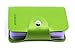 Mocasor Soft Leather Credit Card Holder for Men & Women Bank Card Case with 24 Durable Plastic Insert Slots Slim Pocket Wallet ID Card Organiser Business Card Case Purse (Green)