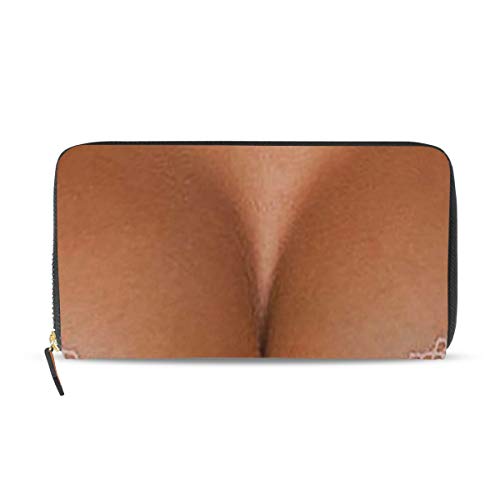 Slhfpx womens wallets chest decoration leather credit card wallet…