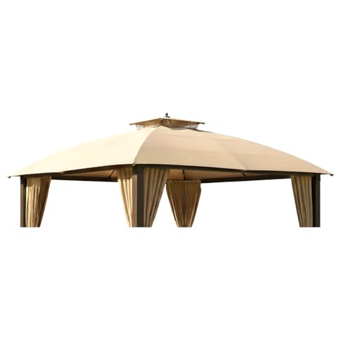Garden Winds Durable Replacement Canopy Top Cover Compatible with A101007600 A101007603 A101007604 Broyhill Eagle Brooke Ashford Asheville 10 x 12 Gazebo - Classic Sand 350