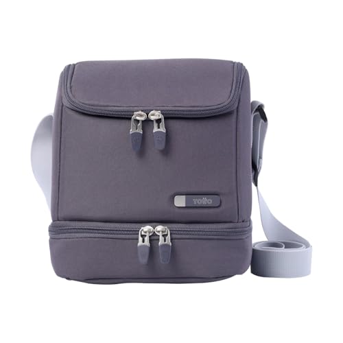TOTTO - Bolsa Térmica Porta Alimentos 6 L, Modelo Batara, 20.5 x 22 x 14 cm, Bolsa Comida Trabajo, Bolsillo Auxiliar, Asa de Mano, Correa Ajustable, Fácil de Limpiar, Color Twill 2.0 Periscope