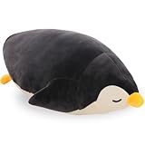 DENTRUN Penguin Stuffed Animals Bulk, Cute Penguin Plush Doll Play Toys for Kids Girls Boys Adults Birthday Xmas Halloween Present Adorable Soft Plushies, 12.20/18.11/22.44/25.98 Inchs, Blue, Black