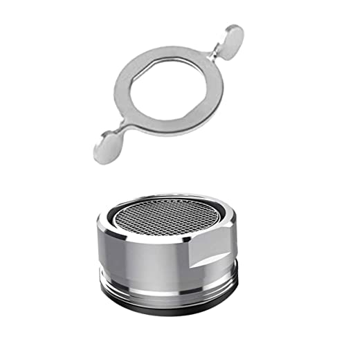 Angoily 1 Set Bubbler Set Aerator Restrictor Restrictor Replacement Kitchen Sink Aerator Bubbler Appendix Silver Stainless Steel Insert Sink Aerator Proof Bubbler With Spanner #TOP16