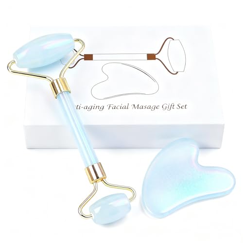 Werncy Jade Facial Roller & Gua Sha Set