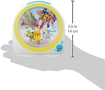 Amazon Co Jp セイコークロック ポケットモンスター 目覚まし時計 白パール 130 127 71mm Cq422w ホーム キッチン