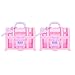 Alipis Treasure Trinket Chest Girl 2Pcs Kids Jewelry little girl treasure box pretend treasure box baby girl treasure chest Box Toy Princess Little Girl Jewelry Box