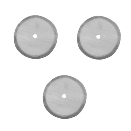 EaseSunny Paquete de 3 filtros de malla de acero inoxidable de repuesto para prensa francesa, pantalla de café reutilizable para cafetería de 350 ml, 800 ml, 1000 ml, 7,2 cm, 8,7 cm, 10 cm