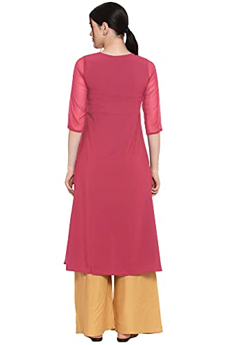 Image of ALC Creation Women's Crepe Printed A-Line Kurti