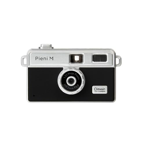 Kenko Mini Digital Toy Camera Pieni M Black 446287   Cámara de Fotos y vídeo Compatible con Tarjetas microSD, Incluye Correa para el Cuello