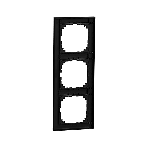 Schneider Electric Merten M-Pure-Rahmen, 3-fach, IP20, IK03, schwarz matt, Artikelnummer MEG4030-3603