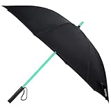 LED Umbrella - Lightsaber Laser Sword Light up Umbrella with 7 Color Changing On the Shaft/Built in Torch at Bottom by Bestkee (Black)