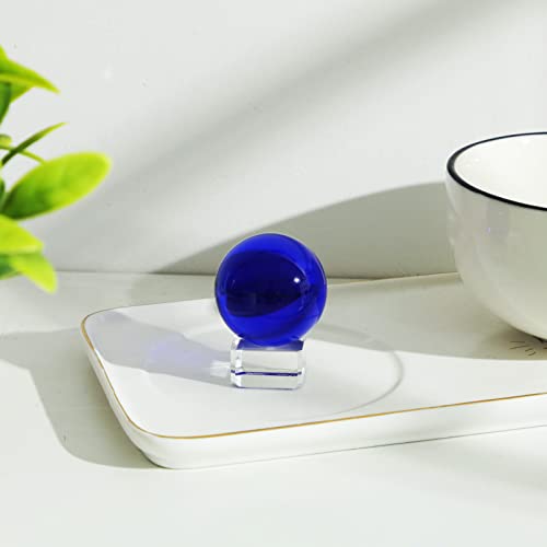 Longwin 40Mm(1.6 Inch) Solid Mini Fengshui Crystal Ball Healing Crystals(Blue) #TOP2