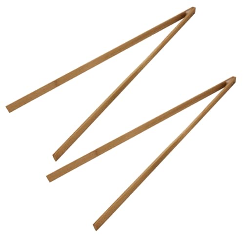 FOMIYES 2pcs Bamboo Extended Cleaning Clip Grabber