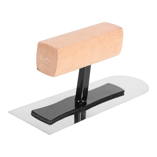 Kisangel Llano de Acabado Mini de Acero Inoxidable Ultraelástico Paleta Pequeña para Yeso y Barro de Diatomeas Herramienta Portátil para Pintura Artística y Alisado de Paredes