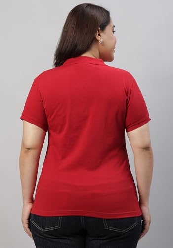 Image of Wear Your Opinion Womens Plus Size Polo Collar Neck T-Shirt Top