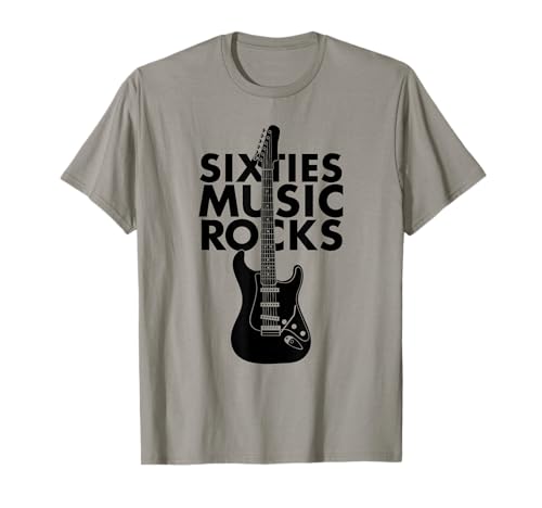 Sixties 60's Music Rocks Guitar T-Shirt T-Shirt
