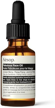 Aesop Fabulous Face Oil | Hydrating Formula to Soften, Purify, and Balance Skin | Boosted with Botanicals | 0.8 oz / 25mL