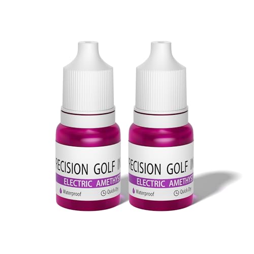 Quick Drying Waterproof Ink Refill for Golf Ball Stamps Re-Inking 2 Bottles